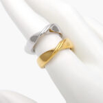 Anillo Torcido Acero Inoxidable 615 - Oro - 7