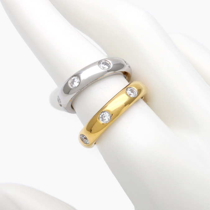 AB0616 Anillo Zirconia Acero Inoxidable 616 - Imagen 1