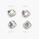 Charm Mickey Zirconias Acero Inoxidable Grupo 216 - Modelo 1