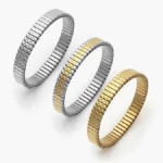 Brazalete Acero Inoxidable 754 - Bicolor