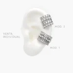 Cuff Perlas con Zirconias Blancas Chapa de Rodio 143