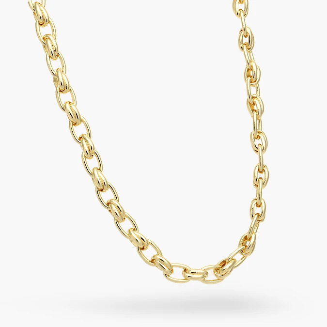 CD0563-2 Collar Cadena Chapa de Oro 563-2 - Imagen 1