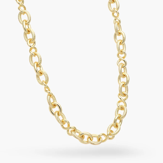CD0564-1 Collar Cadena Chapa de Oro 564-1 - Imagen 1