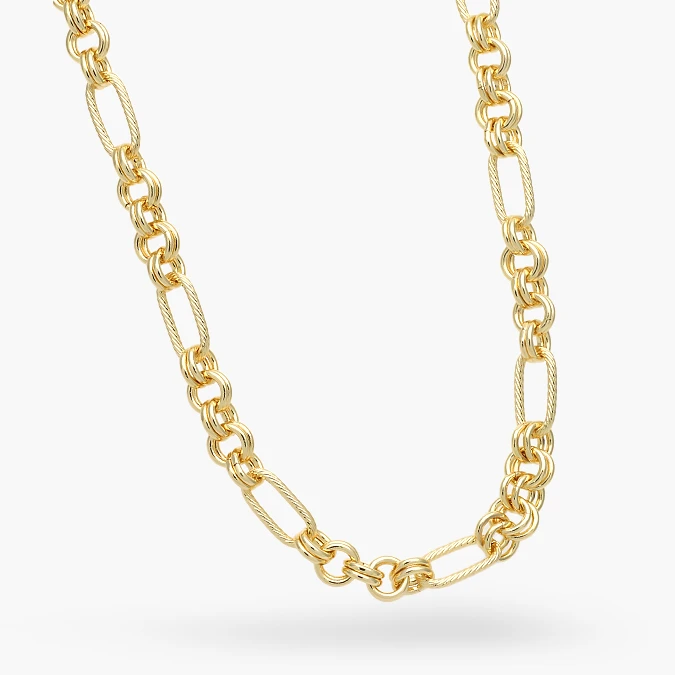 CD0564-2 Collar Cadena Chapa de Oro 564-2 - Imagen 1