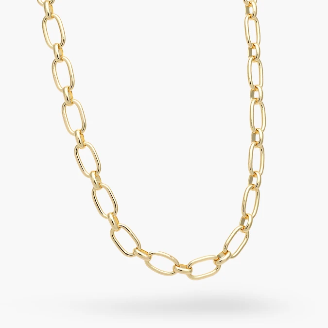 CD0565-1 Collar Cadena Chapa de Oro 565-1 - Imagen 1