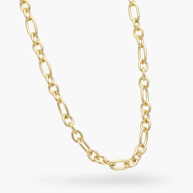 CD0565-2 Collar Cadena Chapa de Oro 565-2 - Imagen 1
