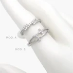 Anillo Churumbela Chapa de Rodio 1270 - Modelo A - 6