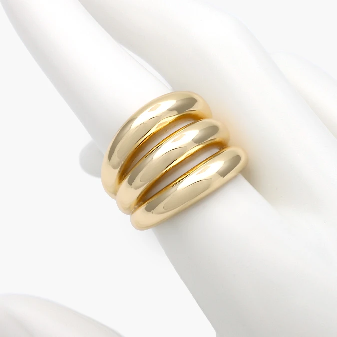 CTB1310 Anillo Ajustable Chunky Chapa de Oro 1310 - Imagen 1
