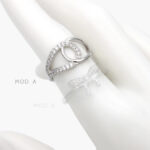 Anillo Zirconia Chapa de Rodio 1276 - Modelo A - 6