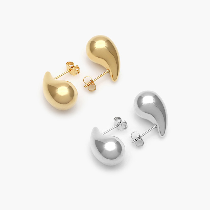 AA10055 Aretes Acero Inoxidable Gotas 20mm. 0055 - Imagen 1