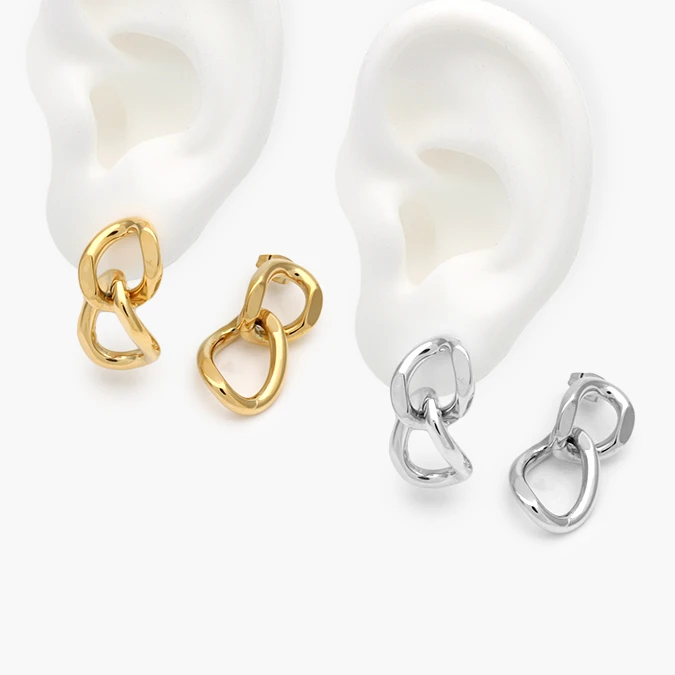 AA10293 Aretes Liso Acero Inoxidable 293 - Imagen 1