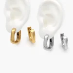Arracadas Chunky Acero Inoxidable 246 - Oro