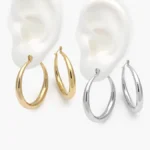 Arracadas Chunky Acero Inoxidable 248 - Oro