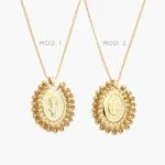 Collar San Benito Chapa de Oro 403 - Modelo 1