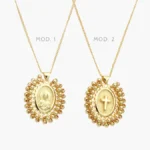 Collar Cristo Chapa de Oro 405 - Modelo 1