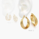 Arracadas Triples Acero Inoxidable 226