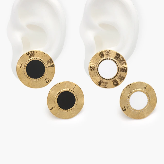 AA10319 Aretes Esmalte Acero Inoxidable 319 - Imagen 1