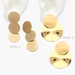Aretes Largos Acero Inoxidable 323