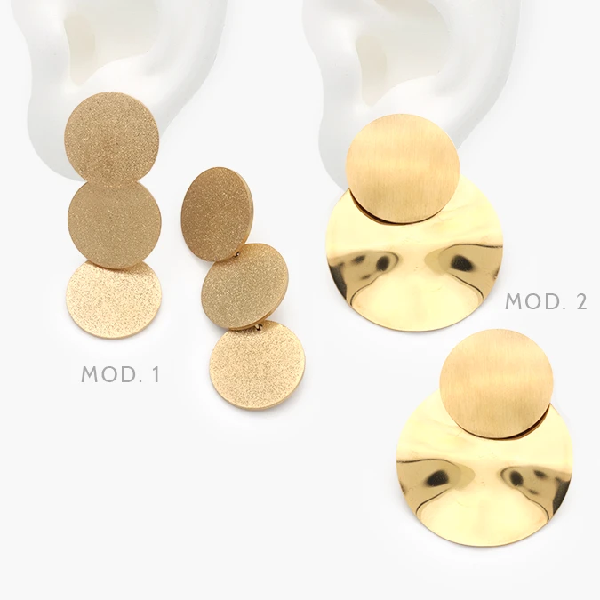 AA10323 Aretes Largos Acero Inoxidable 323 - Imagen 1