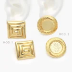 Aretes Chunky Acero Inoxidable 341