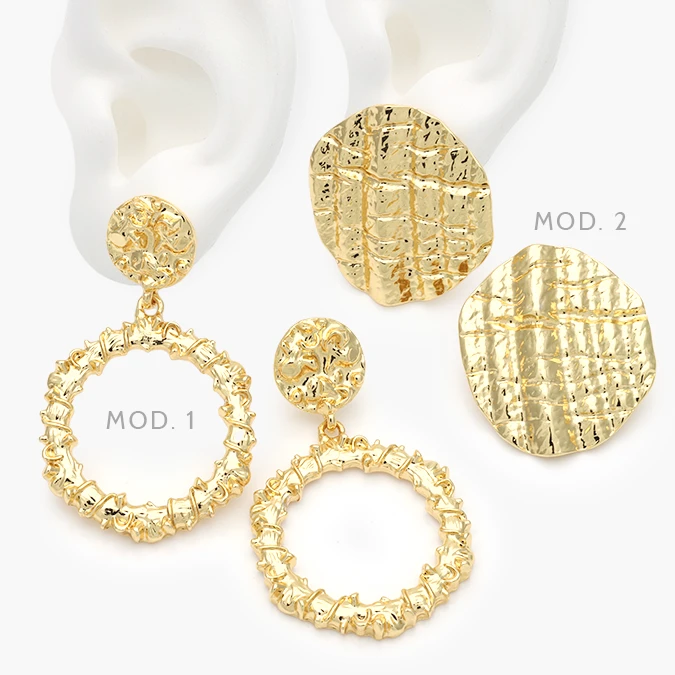 AA10344 Aretes Largos Acero Inoxidable 344 - Imagen 1