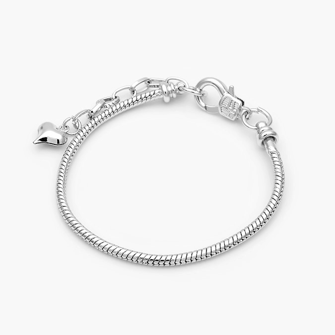 CPA004P Pulso Ajustable para Charms Chapa de Rodio 004 - Imagen 1