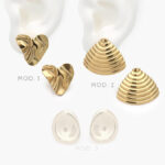 Aretes Corazones Lisos Acero Inoxidable 317