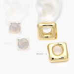 Aretes Cuadrados Acero Inoxidable 335 - Modelo 1