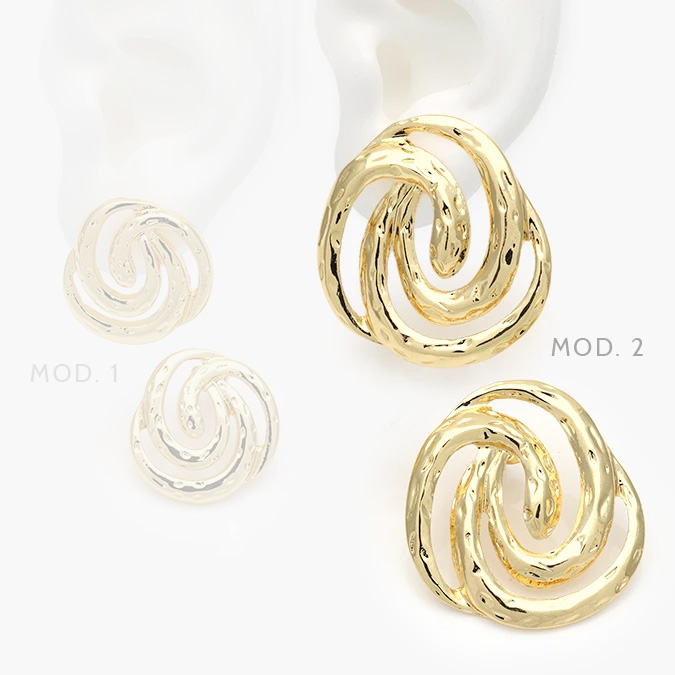 aa10342 Aretes Largos Chunky Acero Inoxidable 342 - Imagen 1
