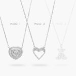 Collar Corzanes Zirconias Blancas Chapa de Rodio 687