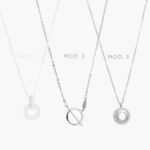 Collar Aro Zirconias Blancas Chapa de Rodio 695
