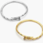Brazalete Clavo Zirconia Acero Inoxidable 807