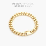 Pulso Mónaco 8mm. Chapa de Oro 0287