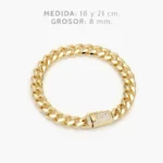 Pulso Mónaco 8mm. Chapa de Oro 0289