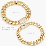 Pulso Mónaco 12mm. Chapa de Oro 0297