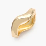 Brazalete Chunky Liso Sin Piedras Chapa de Oro 763