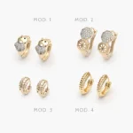 Huggies Oso Piedras Blancas Chapa de Oro 22
