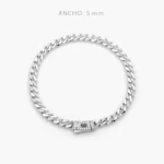 Pulso Plata .925 Monaco 5mm. 0093