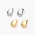 Aretes Gota Chunky Acero Inoxidable 348 - Oro