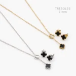 Juego Flores Trébol Acero Inoxidable 184