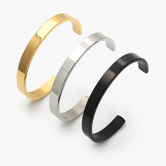 APG003 Brazalete 8mm. para Grabar Acero Inoxidable 3 - Imagen 1