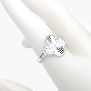 Anillo Plata .925 Flor Trébol 0225
