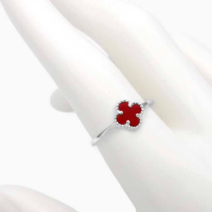 PBA-229 Anillo Plata .925 Flor Trébol 0229 - Imagen 1