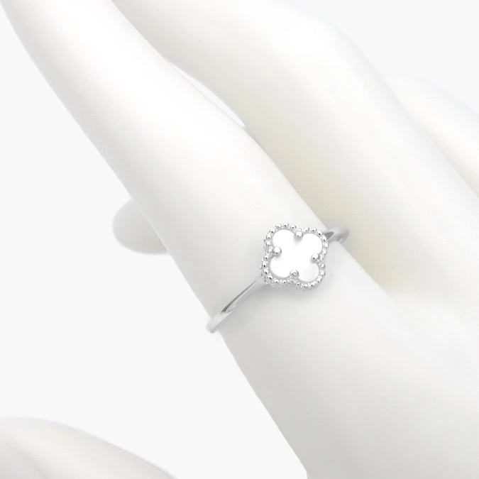 PBA-230 Anillo Plata .925 Flor Trébol 0230 - Imagen 1