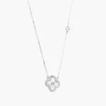 Collar Plata .925 Flores Trébol 0127