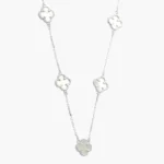 Collar Plata .925 Flores Trébol 0130