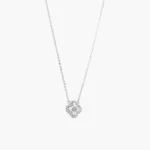 Collar Plata .925 Flores Trébol 0133