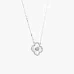Collar Plata .925 Flores Trébol 0136