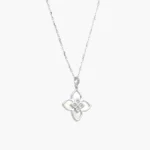Collar Plata .925 Flores Trébol 0143