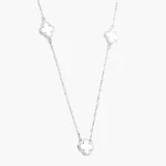 Collar Plata .925 Flores Trébol 0145